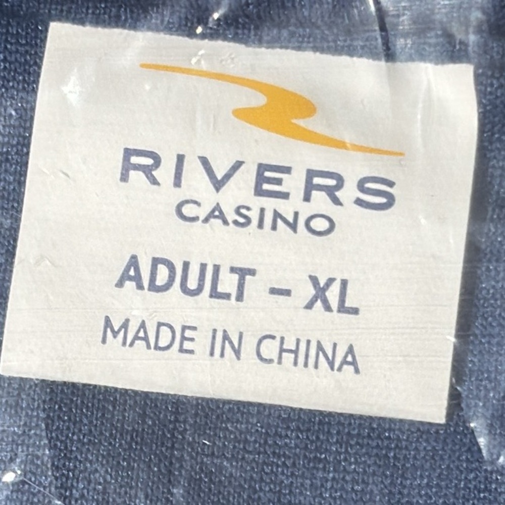 Rivers Casino Philadelphia Men's Navy Short Sleeve Golf Shirt - Picture 3 of 9